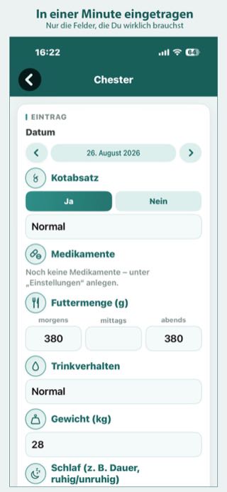 In einer Minute eingetragen – Nur die Felder, die Du wirklich brauchst